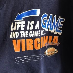 “life is a game and the game is Virginia football”